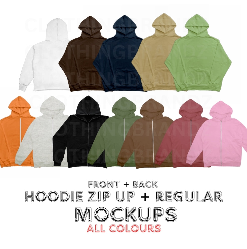 Plain hoodie online mockup