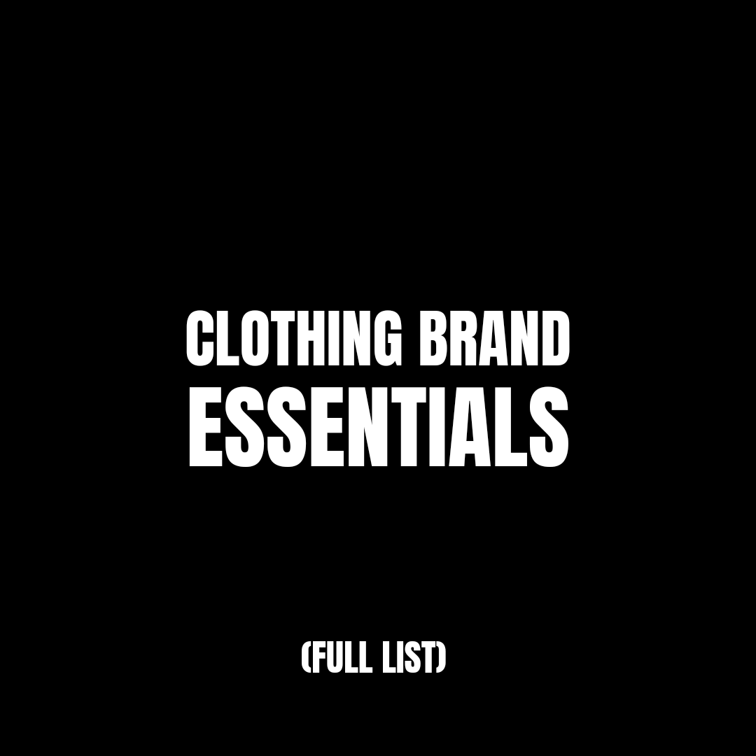 CLOTHING BRAND ESSENTIALS – ClothingBrandz