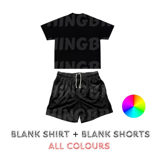 BLANK T-SHIRTS + BLANK SHORTS (50) MOCKUPS