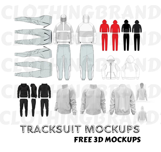 TRACKSUIT (15) MOCKUPS + FREE 3D (3) MOCKUPS