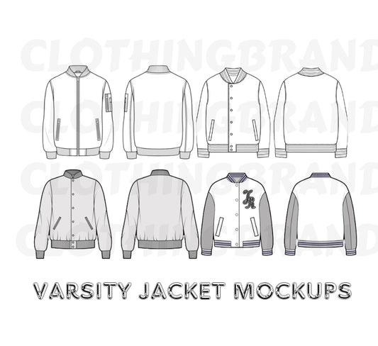 VARSITY JACKETS (8) MOCKUPS