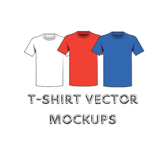 T-SHIRT VECTOR (3) MOCKUPS