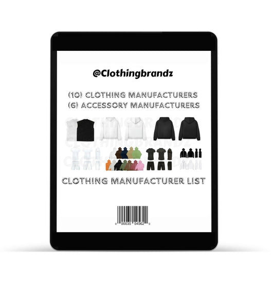 CLOTHING MANUFACTURERS (10) + ACCESORY MANUFACTURER (6)