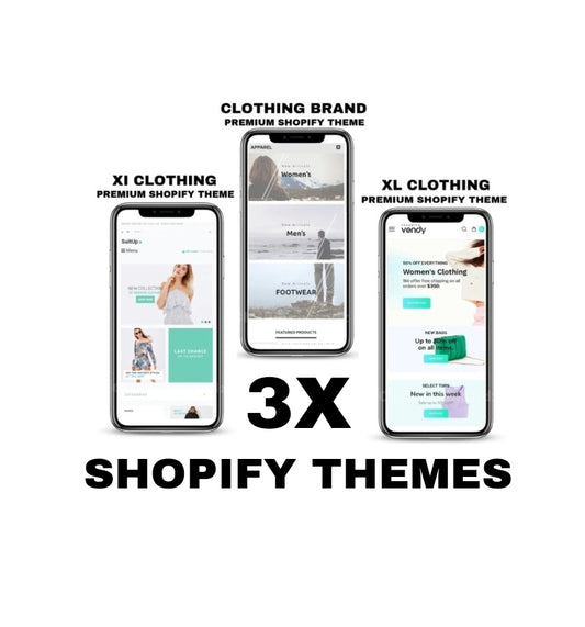 3 SHOPIFY THEMES BUNDLE