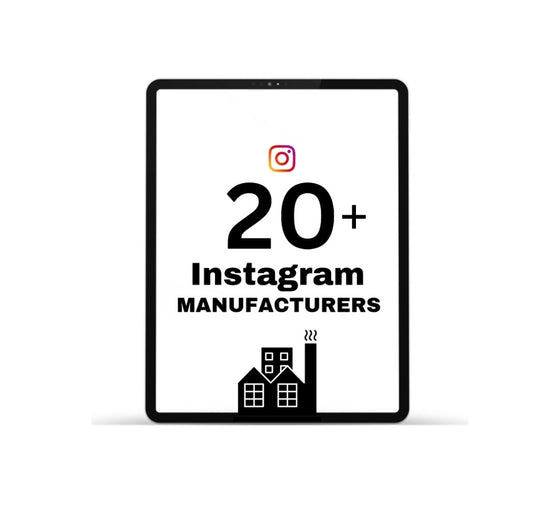 20+ Instagram Manufacturers