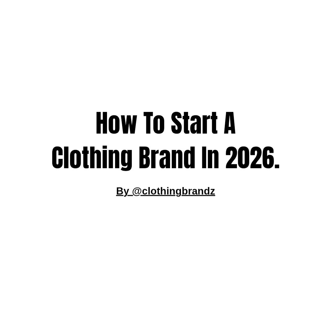 HOW TO START A CLOTHING BRAND (NEW)